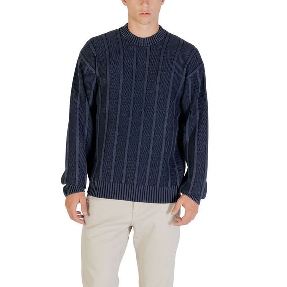 Hugo Boss Blue Cotton Men's Sweatshirt
